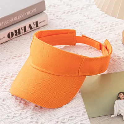 Fashion Casual Simple Solid Color Sunshade Sports Visor Hat