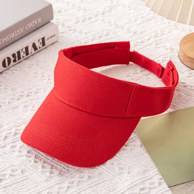 Fashion Casual Simple Solid Color Sunshade Sports Visor Hat