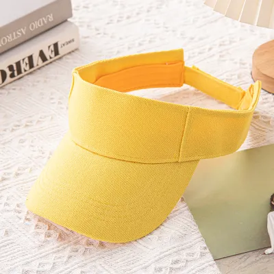 Fashion Casual Simple Solid Color Sunshade Sports Visor Hat