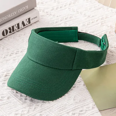 Fashion Casual Simple Solid Color Sunshade Sports Visor Hat