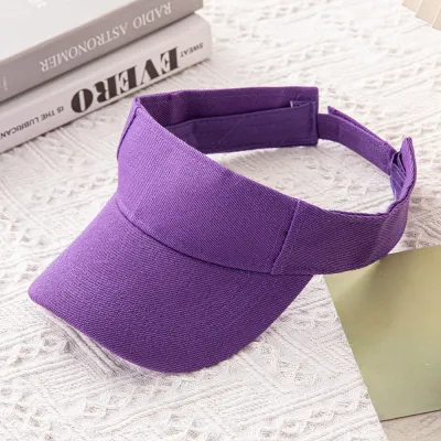 Fashion Casual Simple Solid Color Sunshade Sports Visor Hat