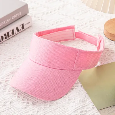 Fashion Casual Simple Solid Color Sunshade Sports Visor Hat