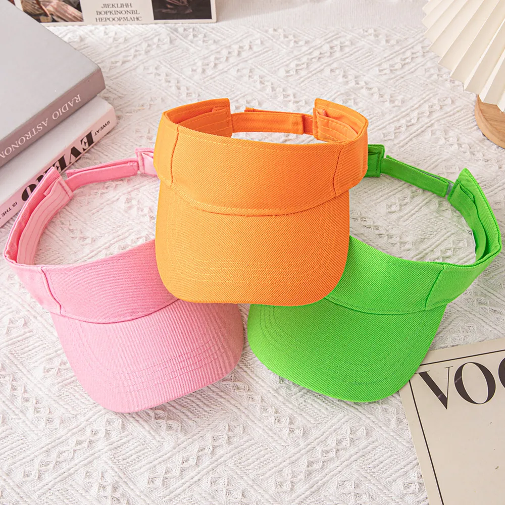 Fashion Casual Simple Solid Color Sunshade Sports Visor Hat