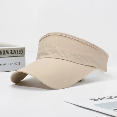 Fashion Casual Simple Solid Color Breathable Summer Empty Top Sunshade Sports Hat