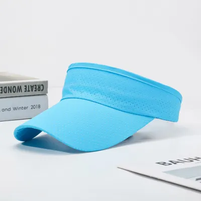 Fashion Casual Simple Solid Color Breathable Summer Empty Top Sunshade Sports Hat