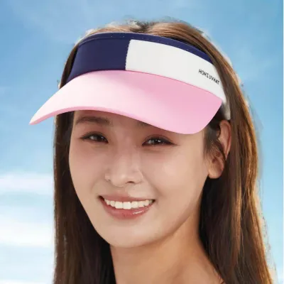 Women's Fashion Summer Color Block Visor Sports Sun Hat