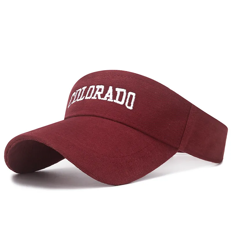 Women Fashion Casual Summer Sanding Embroidered Letters Visor Sunshade Sports Hat