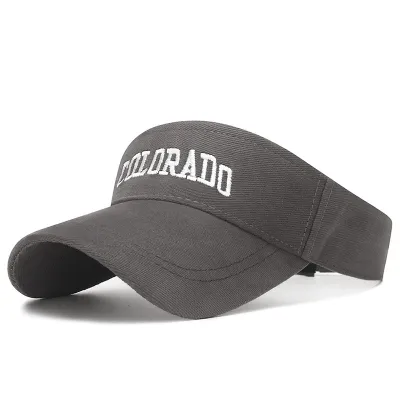 Women Fashion Casual Summer Sanding Embroidered Letters Visor Sunshade Sports Hat