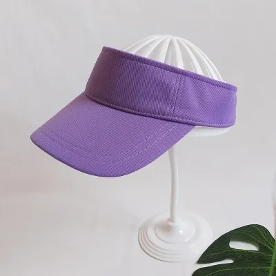 Women Fashion Casual Summer Solid Color Outdoor Sunshade Sports Visor Hats