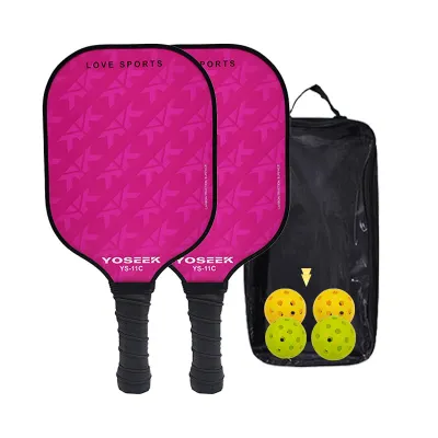 Juego de raquetas de pickleball de fibra de vidrio de moda