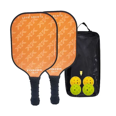 Fashion Glass Fiber Pickleball Paddle Racket Set