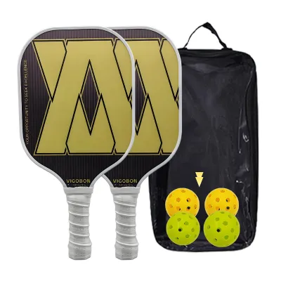 Fashion Honeycomb Panel Glass Fiber Pickleball Paddle Racket Set