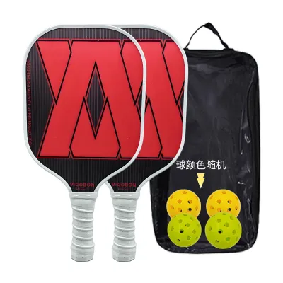 Fashion Honeycomb Panel Glass Fiber Pickleball Paddle Racket Set