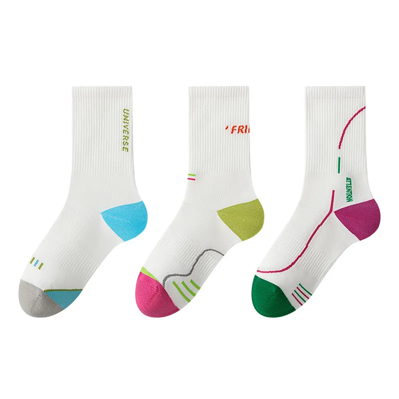 Women Fashion Casual Professional Non-Slip Breathable Sports Socks Mid-Calf