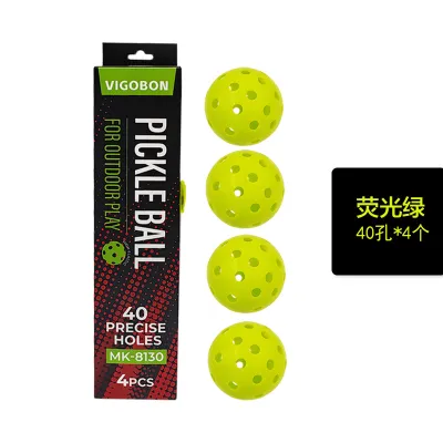 Fashion Solid Color 26 Hole Injection Pickleball 4pcs/Box