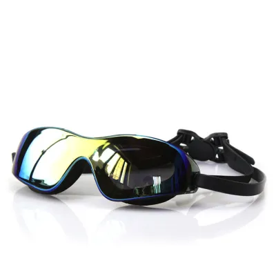 Fashion Electroplated Hd Waterproof Anti-Fog Silicone Frame Swimming Goggles