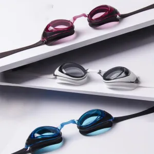 Fashion Silicone Waterproof Anti-Fog Swimming Goggles