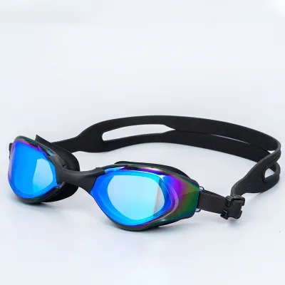 Fashion Professional Silicone Waterproof Electroplated Swimming Goggles