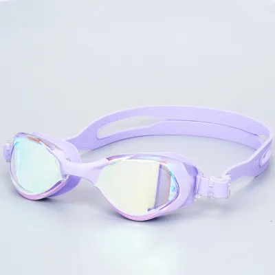 Fashion Professional Silicone Waterproof Electroplated Swimming Goggles