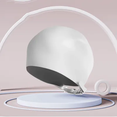 Fashion Solid Color Silicone Adjustable Latch Extra Large Swimming Cap