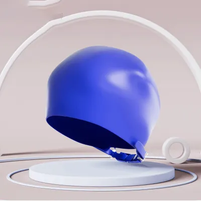 Fashion Solid Color Silicone Adjustable Latch Extra Large Swimming Cap