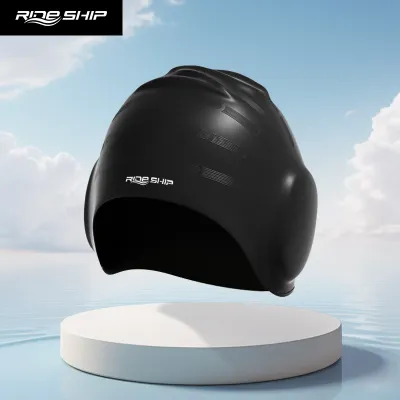 Fashion Solid Color Silicone Head-Free Waterproof Swimming Cap