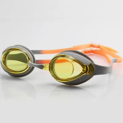 Lunettes de natation en silicone HD étanches et anti-buée pour enfants (garçons et filles)