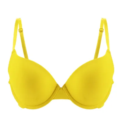 Women Fashion Simple Solid Color Push-Up Adjustable Anti-Sagging Thin Bra