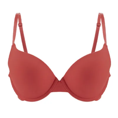 Women Fashion Simple Solid Color Push-Up Adjustable Anti-Sagging Thin Bra