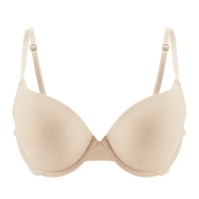 Women Fashion Simple Solid Color Push-Up Adjustable Anti-Sagging Thin Bra