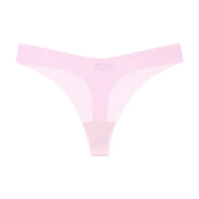 Women Fashion Sexy Solid Color Seamless Ice Silk Ultra-Thin Quick-Drying Breathable Thong