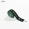 2.5CM Green Letter Elk Webbing (2M/Roll)
