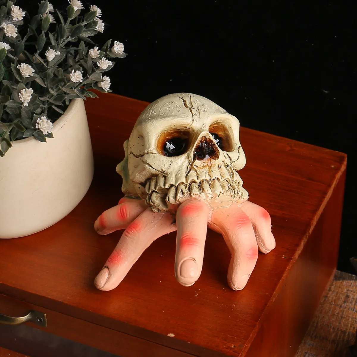 Halloween Skull Simulation Hand Horror Courtyard Resin Ornaments Decorations