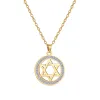 Gold Point Drill Hexagram Ring
