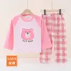Pink Plaid Bear
