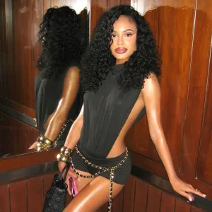 Women Fashion Sexy Summer Solid Color Hollow Out Sleeveless Tight Rompers