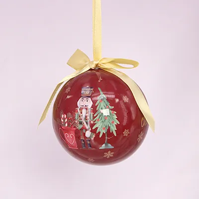 European Style Christmas Ball Ornament 8cm Bubble Ball Snowman Old Man Hanging Decoration