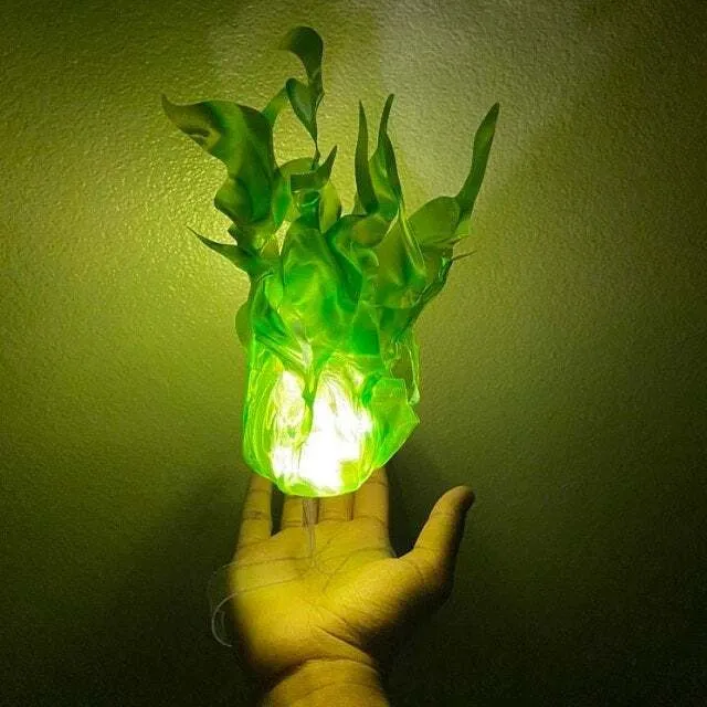 Halloween Floating Fireball Party Props - Flame, Ice Blue, Spectral Green, Carbon Black Cloth Decoration