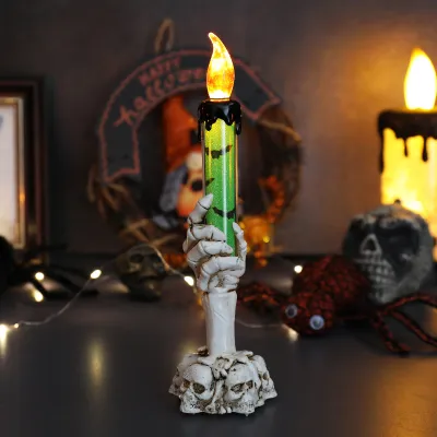 Halloween Electronic Candle Light LED Ghost Hand Ornaments Decoration