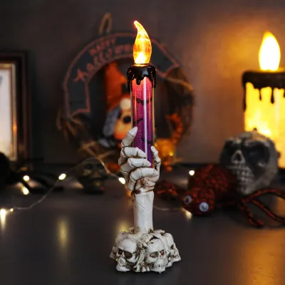 Halloween Electronic Candle Light LED Ghost Hand Ornaments Decoration
