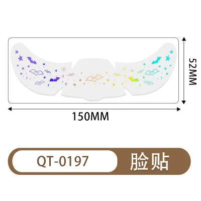 Halloween Waterproof Temporary Face Tattoo Stickers Water Transfer Paper Ornament