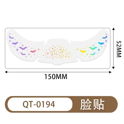 Halloween Waterproof Temporary Face Tattoo Stickers Water Transfer Paper Ornament
