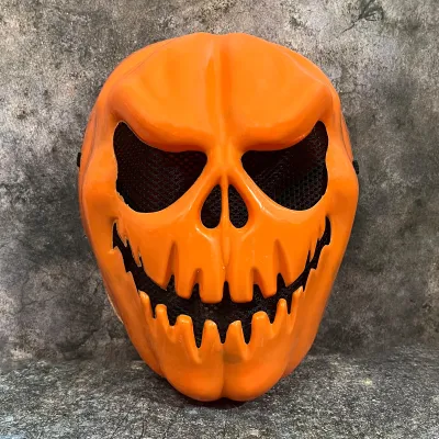 Halloween Pumpkin Skull Mask Plastic Horror Toy for Party