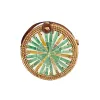 Vine Shell Leather Buckle (Green Yellow Color)