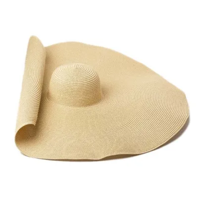 Women Fashion Casual Wide Brim Sunshade Vacation Straw Hat