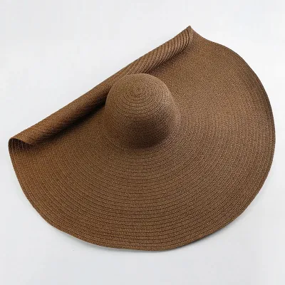 Women Fashion Casual Wide Brim Sunshade Vacation Straw Hat