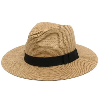 Fashion Casual Summer Sunscreen Wide Brim Vacation Straw Hat