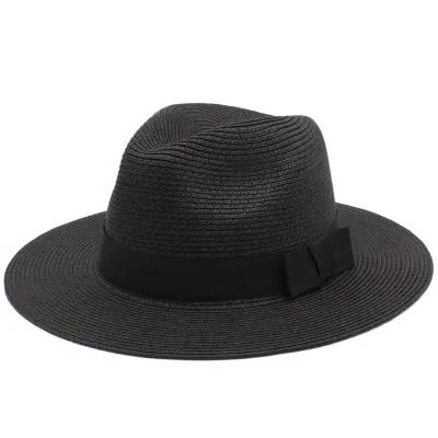 Fashion Casual Summer Sunscreen Wide Brim Vacation Straw Hat