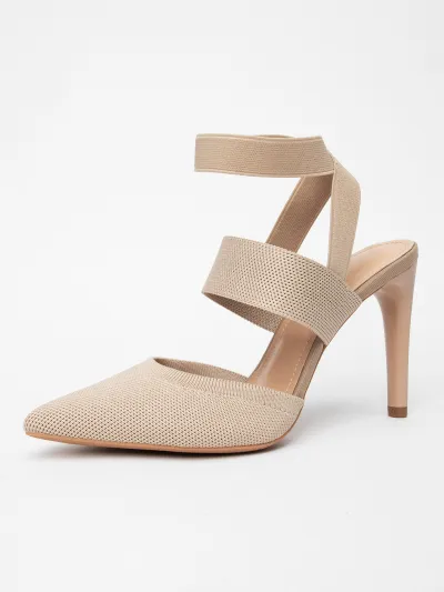 Women Fashion Sexy Solid Color Pointed-Toe Stiletto Heel Sandals