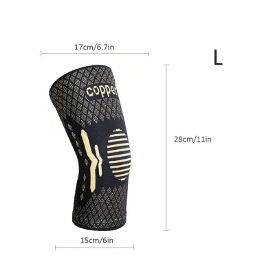 Copper Ion Sports Knee Pad Ring Pressurized Breathable Knee Support for Home Fitness